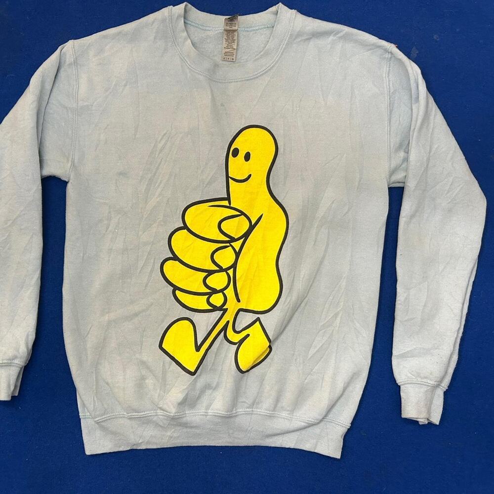 y2k faded graphic sweatshirt